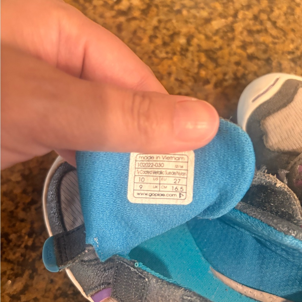 Plae Girls Shoes Size 10 TY  Sneakers School Play - Picture 3 of 3